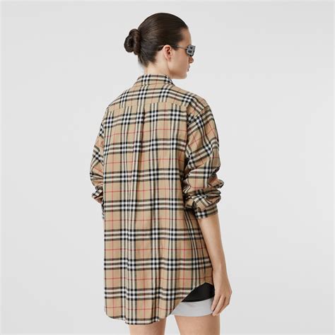 burberry oversize shirt|burberry flannel shirt oversized.